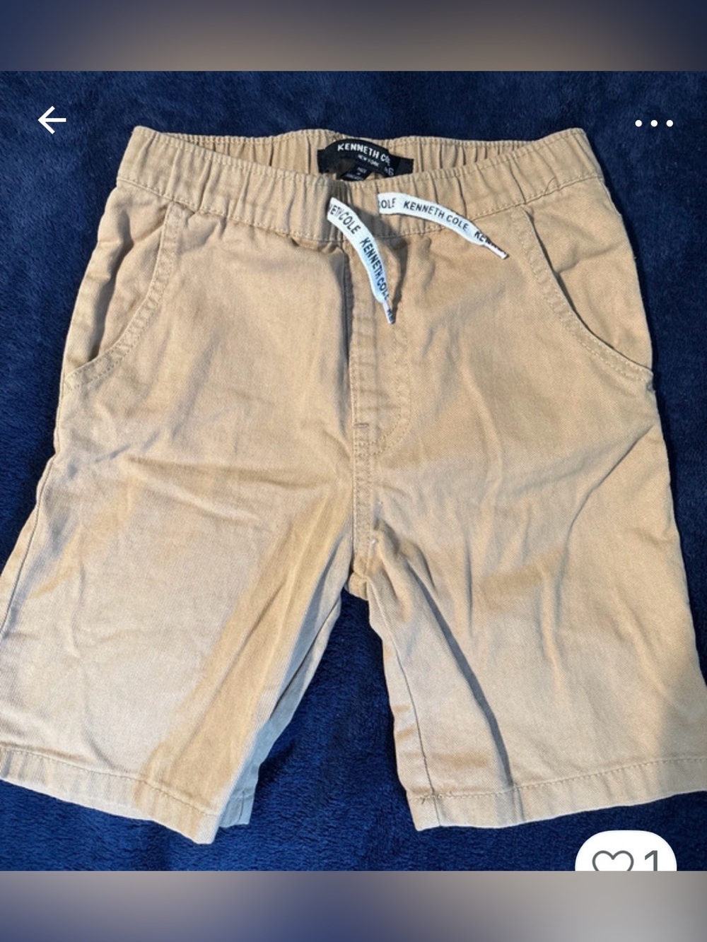 Kenneth Cole Boys Tan Drawstring Shorts